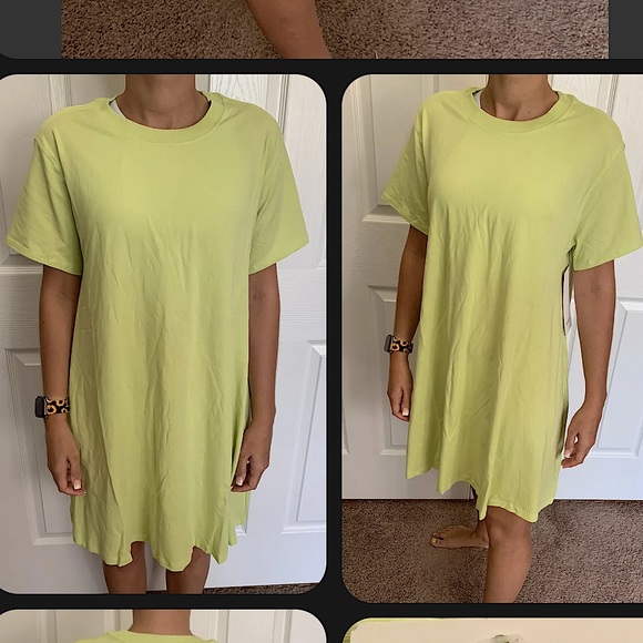 lululemon athletica Dresses & Skirts - Lululemon Size 4 All Yours Tee Dress Lemon Yellow Vibe LEVI Vitasea™ ATK Relaxed